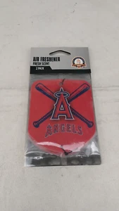 New MLB Double Side Print 2 Pack Car Hanging Air Freshener Los Angeles Angels - Picture 1 of 8