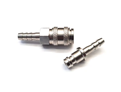 DELTA-P LTD Rectus Serie 21 Typ - Schnellspanner-Set mit 6 mm Schlauchschwanz: Wassergespeiste Stange