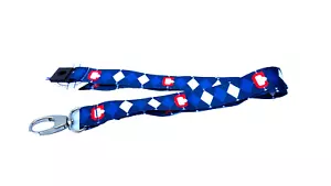 CLEVELAND INDIANS Argyle Pattern Style Lanyard MLB Licensed New NWT - Picture 1 of 3