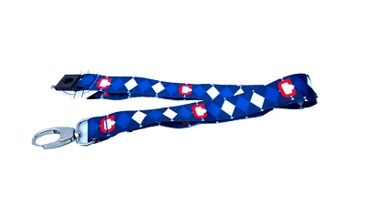 CLEVELAND INDIANS Argyle Pattern Style Lanyard MLB Licensed New NWT - Image 1 of 3