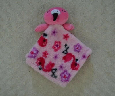 Милый пирог фламинго милый ребенка безопасности одеяло розовый черный фиолетовый цветы плюшевый - Изображение 1 из 4