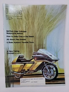 1978 August Rider Motorcycle Magazine Back-Issue - Picture 1 of 6
