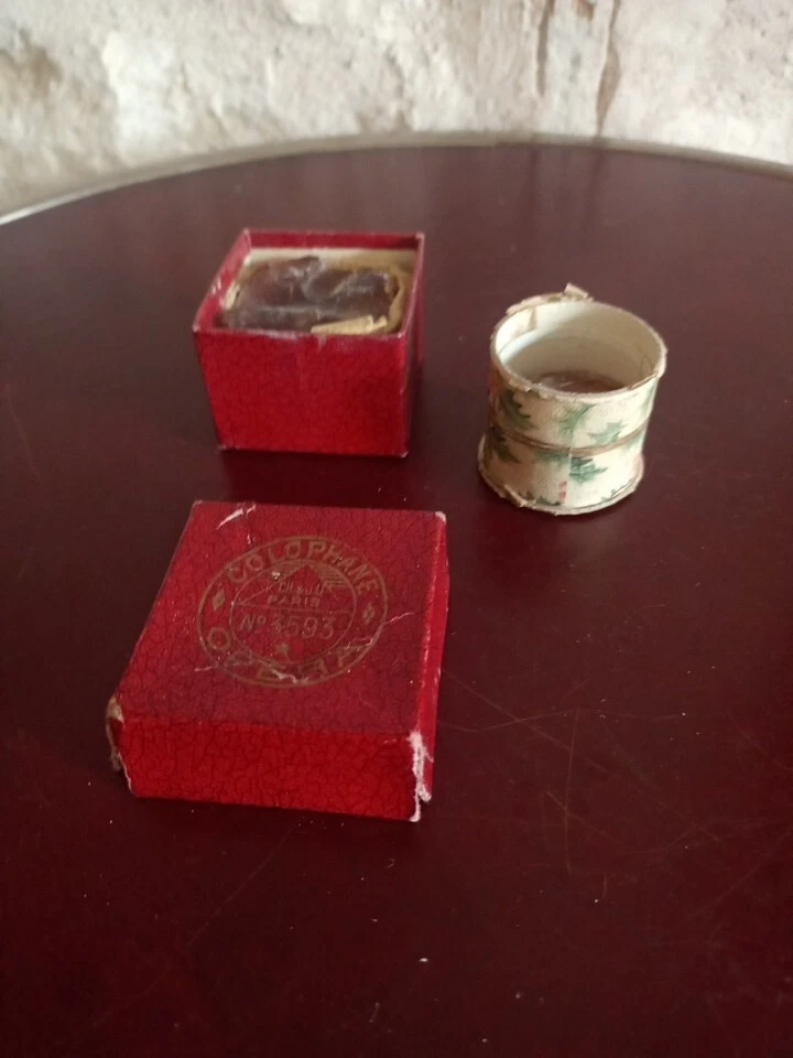 ancienne boite Colophane,  violon, archet - Photo 1/4