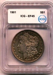 1901 ICG XF45 Morgan Dollar - Picture 1 of 2