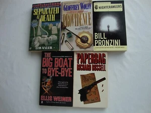 5 new MURDER MYSTERY pb books BIG BOAT, PROVIDENCE, PAPERBAG paperbacks VINTAGE - Bild 1 von 22
