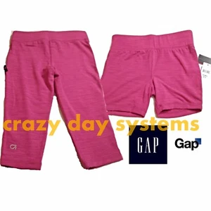 GAP FIT Stretch Pink Shorts and Capris  w gDry moisture wicking Sz XS 4-5 Girls - Picture 1 of 10