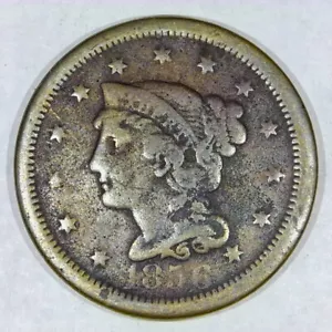 ***VINTAGE FRÜHES AMERIKANISCHES KUPFER***1856 GROSSER CENT SEHR GUTER ZUSTAND Y427 - Bild 1 von 2