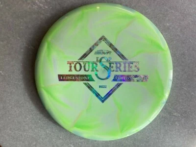 Discraft 2021 Ledgestone ESP Buzzz-Swirly Green & White w Holographic Money Foil - Image 1 of 4