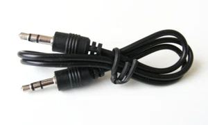 Cable court Jack 3,5 mm mâle - mâle Stereo Universel Tout usage  Longueur 45 cm - Afbeelding 1 van 1