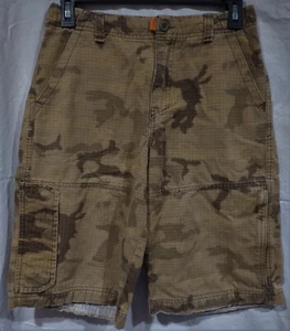 Vtg Gap Kids Camo/Casual/Cargo/Khaki Shorts--Adj Waist/Pockets/Beige/Tan--Sz 14 - Picture 1 of 2
