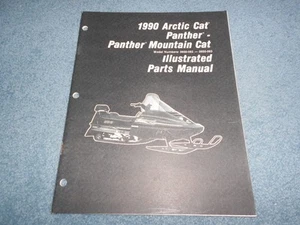 1990 ARCTIC CAT PANTHER MOUNTAIN CAT SNOWMOBILE PARTS BOOK ILLUSTRATED MANUAL - Picture 1 of 6