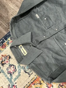 VINTAGE Sears Roebucks Green Corduroy Western Shirt Small S USA - Picture 1 of 6