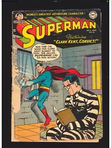 Superman # 83 Poor Cond centerfold missing - Picture 1 of 2