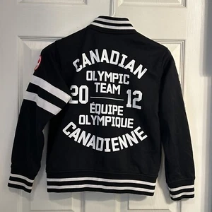 AUTHENTIC 2012 Canadian Olympic Team Track Athlete Official Jacket Canada Sz 7/8 - Picture 1 of 9