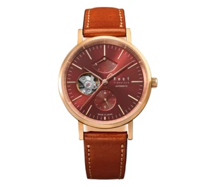 Knot Mechanical open heart burgundy CAP-38RGBU 3 types of straps Japan - Picture 1 of 19