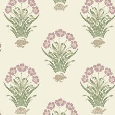 Belgravia Decor Tortoise & Hare Soft Pink Wallpaper 6658 - Foral Leaf Motif