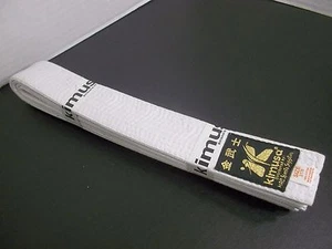kimusa Mixed Martial Arts White Belt Black Label Size 3/170 - Picture 1 of 3