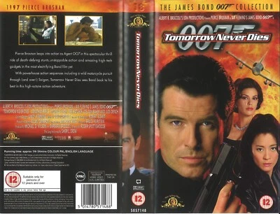 JAMES BOND - TOMORROW NEVER DIES (1) / UK SELL THRU VIDEO SLEEVE / MGM/UA LABEL - Image 1 of 2