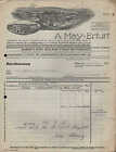 ERFURT, Rechnung 1935, Th&#252;ringer Lagerei Grosshandelshof Benzol-Vertrieb A. May