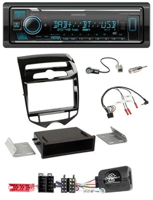 Kenwood Bluetooth Lenkrad DAB USB Autoradio für Hyundai ix20 ab 2010 autom. Klim - Bild 1 von 4