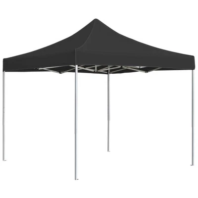 Party Tent Anthracite Aluminum alloy 9.8 ft x 9.8 ft Collapsible - Image 1 of 4