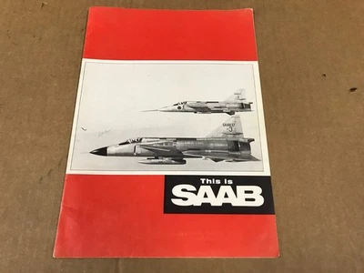 Folleto vintage de distribuidor "This Is Saab" Foto 1 de 4