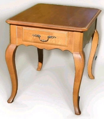 Vtg ETHAN ALLEN Country French Maple End Table Drawer  26-8203 - 246 Finish - Image 1 of 4
