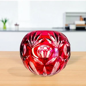 Vintage Nachtmann Ruby Red Crystal Glass “Bamberg” Bowl. Germany 1970-1979. 5” - Picture 1 of 11