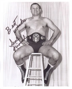 GENE KINISKI (+2010) - Wrestling Champion - AWA / NWA / WWE - Autogrammfoto - Bild 1 von 1