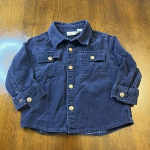 Navy Blue Cotton Toddler Shirt by b.t. kids - Stylish Design - Picture 1 of 8