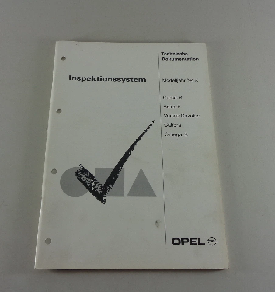 Manual De Taller Inspección Opel Corsa B Año 1994 - Imagen 1 de 1