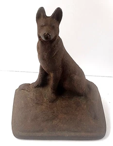 Estatuilla/pisapapeles vintage de pastor alemán fundido a presión (5 x 4 x 2,5 pulgadas) - Imagen 1 de 5
