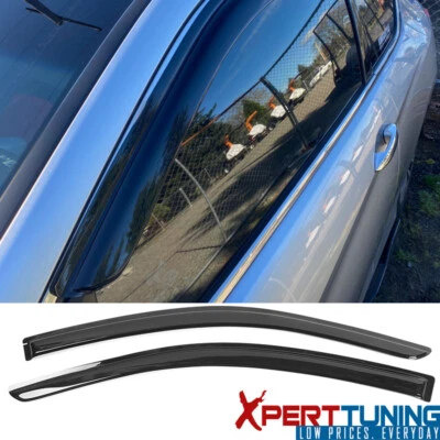 Protector de lluvia acrílico para ventana delgada de 2 puertas Honda Accord Coupe Fit 13-17 Foto 1 de 4