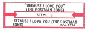 Tira de título Jukebox - Stevie B: "Because I Love You (The Postman Song)" del '90 - Imagen 1 de 1
