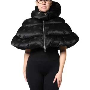 DOLCE & GABBANA Jacket Padded Puffer Hooded Full Zip Cropped IT40/US6/S 2180usd - Picture 1 of 10