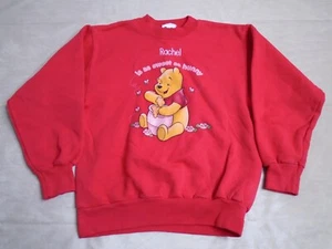 Vintage 90s Disney Winnie The Pooh Youth Sweatshirt Rachael Is As Sweet As Hunny - Picture 1 of 8
