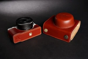 Handmade Genuine real Leather Full Camera Case Camera bag cover for CANON EOS-M2 - Picture 1 of 11