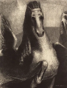 Odilon Redon : "The Wing" (1893) — Giclee Fine Art Print - Picture 1 of 7