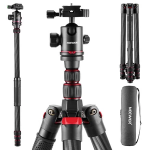 NEEWER Upgraded 80.7''Carbon Fiber Tripod&Telescopic 2 Section Center Axes - Picture 1 of 8