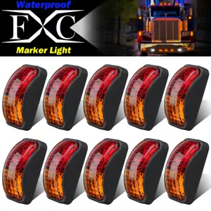 10 X Amber/Red Clearance Lights Side Marker LED Truck Trailer Caravan 12V-24V - Picture 1 of 8