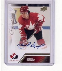 MARCEL DIONNE 2013 UPPER DECK TEAM CANADA SIGNATURES AUTOGRAPH SP #153 SSP AUTO