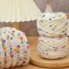 50g/Roll Wool Cotton Yarn Rainbow Beans Thick Line Cotton Yarn  DIY