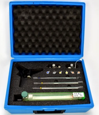 Kit de caudalímetro Fisher Scientific Lab Crest Mark III en estuche de almacenamiento Foto 1 de 4