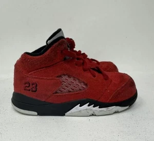 Air Jordan 5 Retro TD Raging Bull size 7C 440890-600 Red Nike Air Jordan - Picture 1 of 6