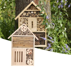 (Section A)Bee House Insect House Insect Nesting Box Gardening Gifts DIY EC - Picture 1 of 11
