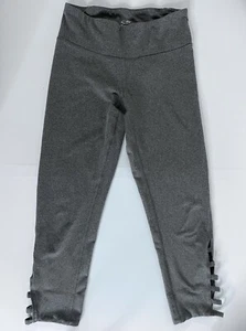 Champion Active Kid's Girl's Leggings Size XS Gray Duo Dry Cutout Ankles - Picture 1 of 17