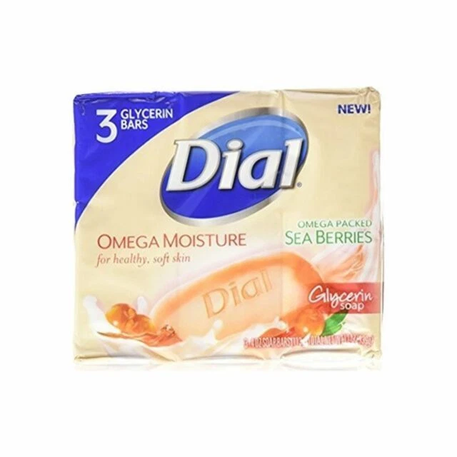 Dial Omega Moisture Deodorant Soap - 4oz (3 Count)