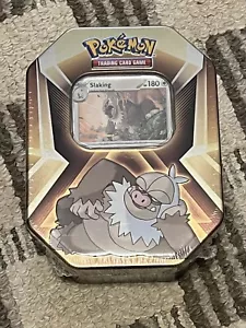 Pokemon TCG Slaking Tin 3 Booster Packs - Factory Sealed - Picture 1 of 1
