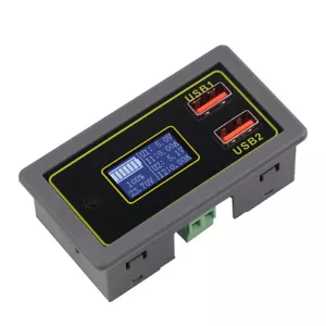 DC 12V 24V Car Battery Capacity Monitor Voltage Meter Dual USB Charge Voltmeter - Picture 1 of 7