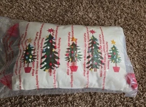 Christmas Tree Throw Pillow With Tassles - Picture 1 of 3